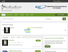 Tablet Screenshot of garrettcountyclassifieds.com